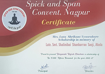 Divyanshi Chavhan – Scholarship Recipient 2026-2027
