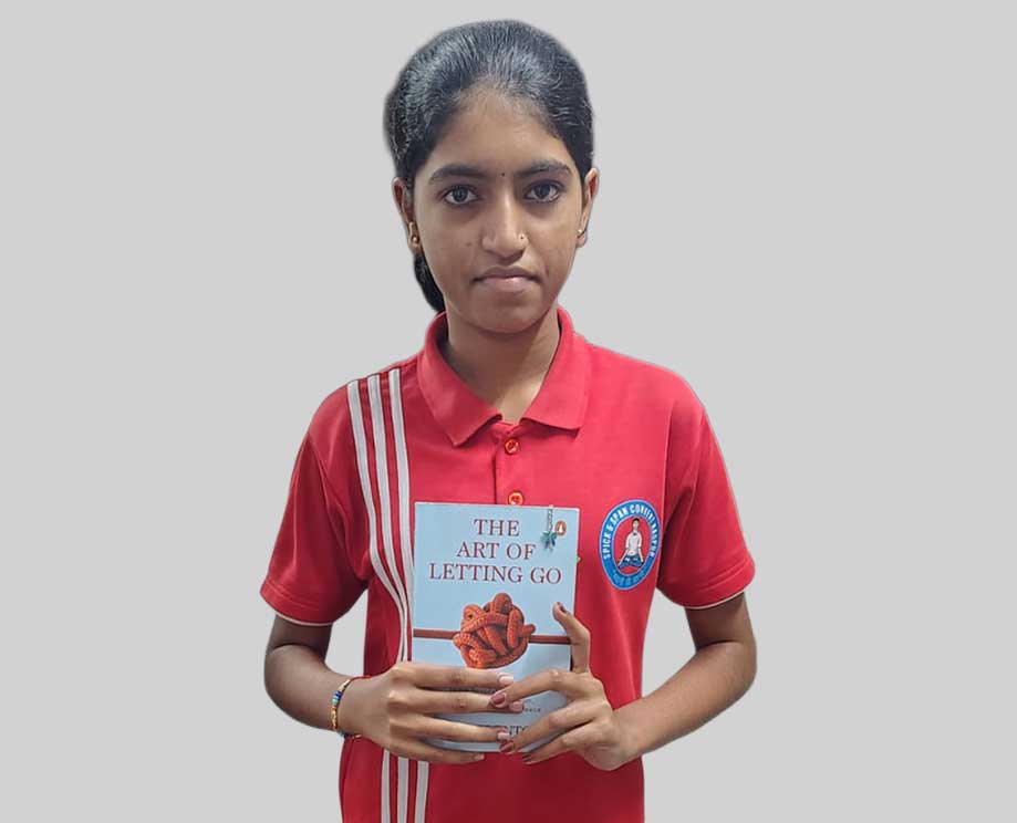 Narayani Khedkar from std 9 has given a superb narration of the 1st chapter from the book named ”The Art of Letting Go”.   This helps the student to improve their spoken English and confidence to express their thoughts.